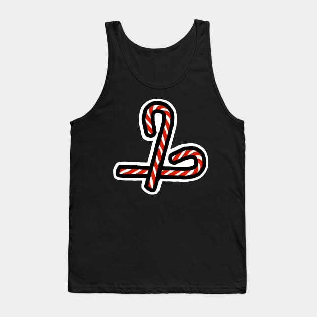 Christmas Candy Canes Tank Top by ellenhenryart